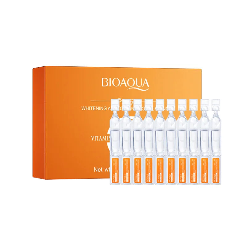30pcs/box BIOAQUA Retinol Vitamin C Hyaluronic Acid Serum for Face Moisturizing Firming Hydrating Facial Essence Face Skin Care Qme