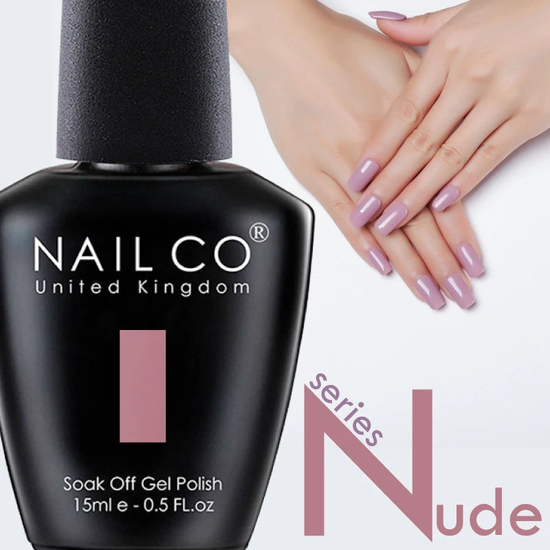 NAILCO Nude Nails Gel Nail Polish UV LED Semi-permant Varnish Hybrid Qme