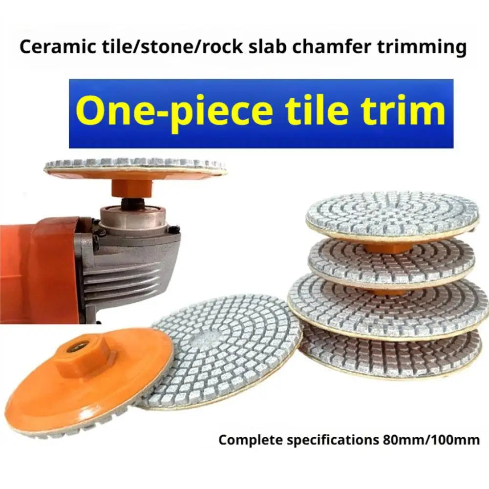 80/100mm Ceramic Tile Edge Grinding Disc M14 Thread Dry For Ceramic Tile Edge Grinding Disc Polishing Wheel Power Tool Qme