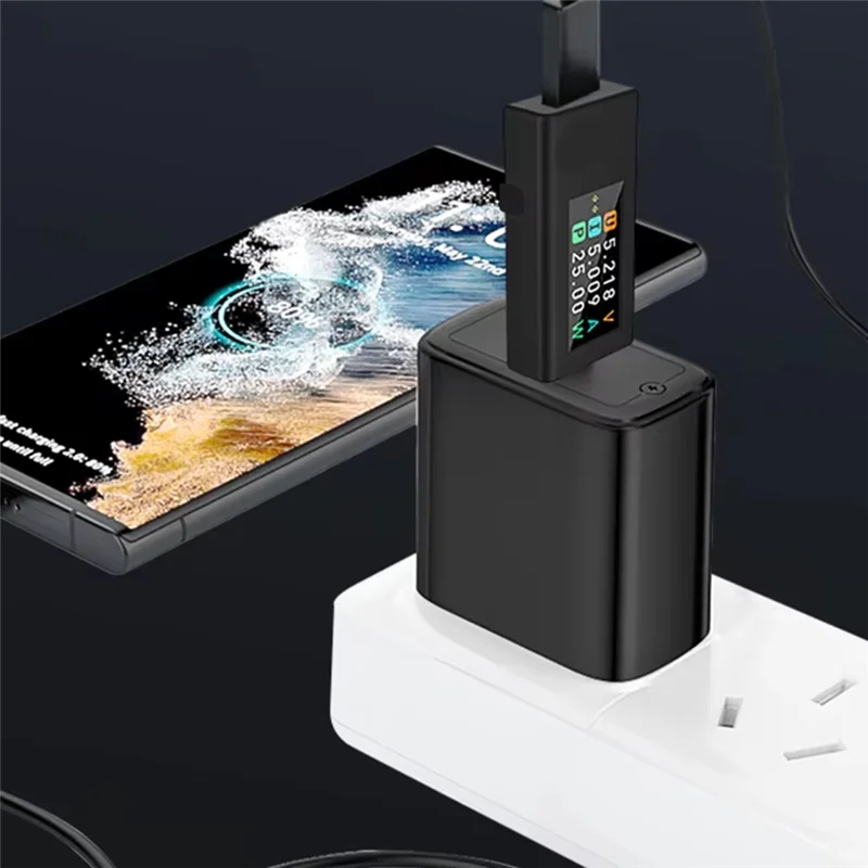 A02F-KWS-1902L USB Type-C Multi-Function Tester 4-30V Maximum 12A Power Meter Voltage Ammeter Storage Function Qme