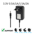 DC Power Supply 220V To DC 3.3V 0.5A 1A 1.5A 2A Power Adapter 3.3V 2000mA Switching DC Stabilized Power Supply Transformer Qme 3.3V2A UK PLUG