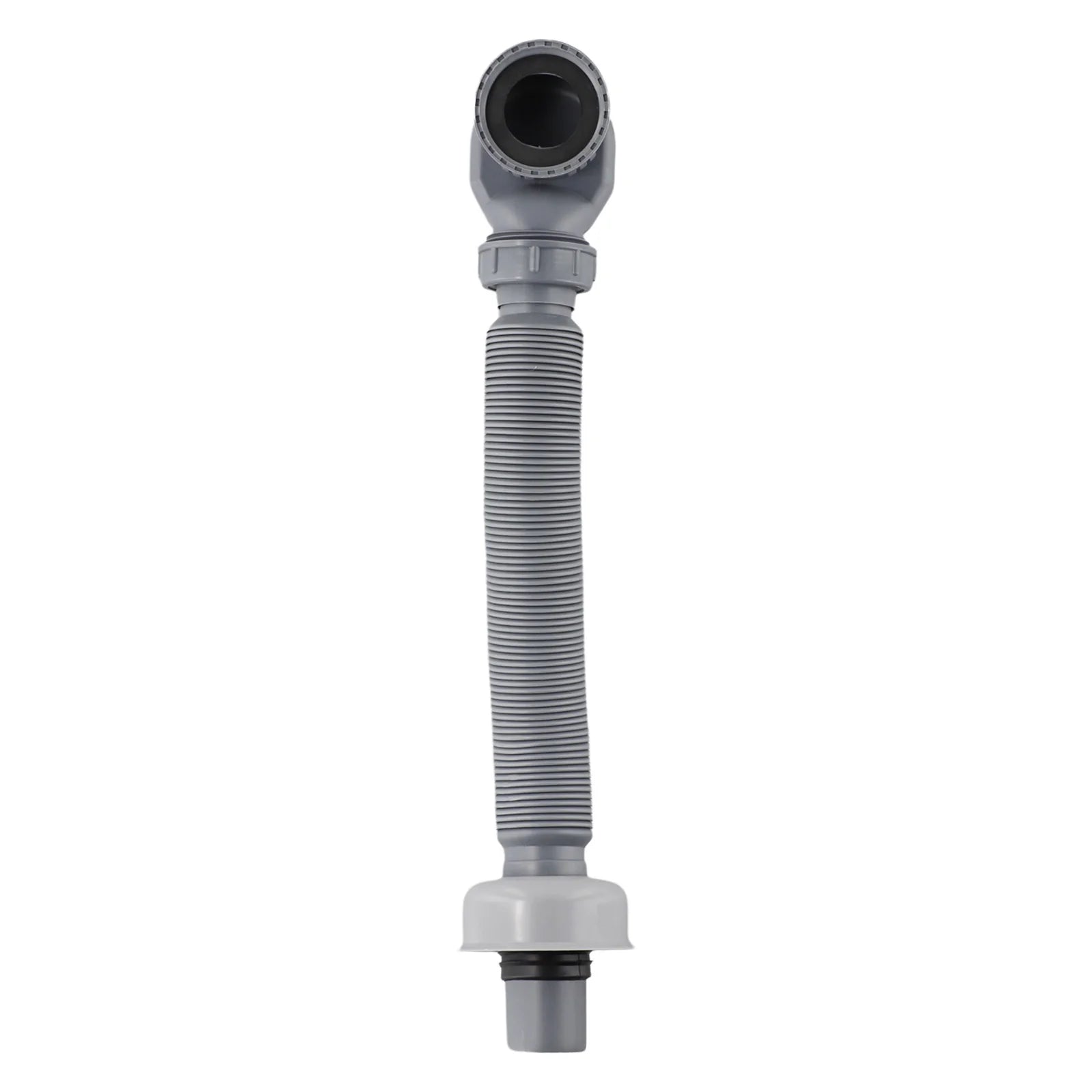 1PC Low Profile Trap Flexible Bathtub Shower Drain Pipe Gray ABS Flat Tube Telescopic Drainage Pipe Basin Drain Pipe Sink Hose Qme