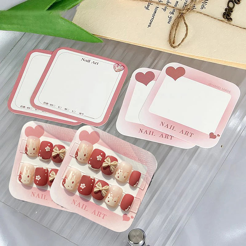 20 50 Sheets Handmade Nail Design Swatch Show Cards 6 5x6 Manicure Qme