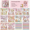 Cute Stickers Cartoon Ins Style Girls and Children and Paper Handbook Stickers Decorative Materials Hand-cut Kids Sticker Qme forest elf