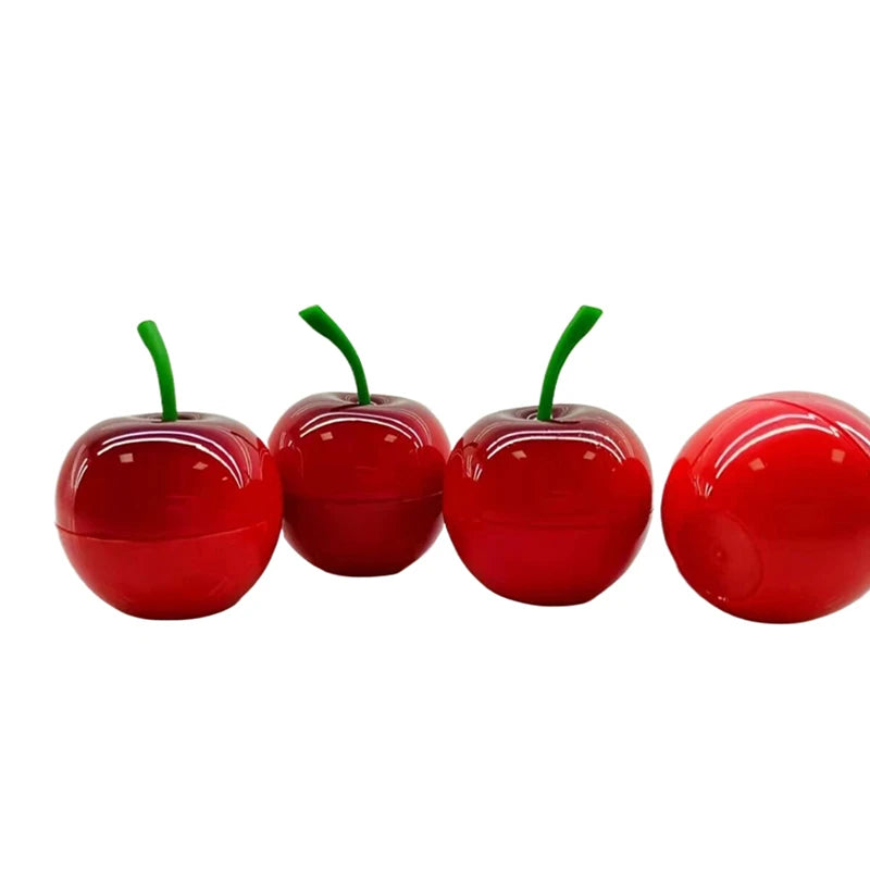 1 Refillable Children's Lip Balm Container Cherry Flower Design Qme