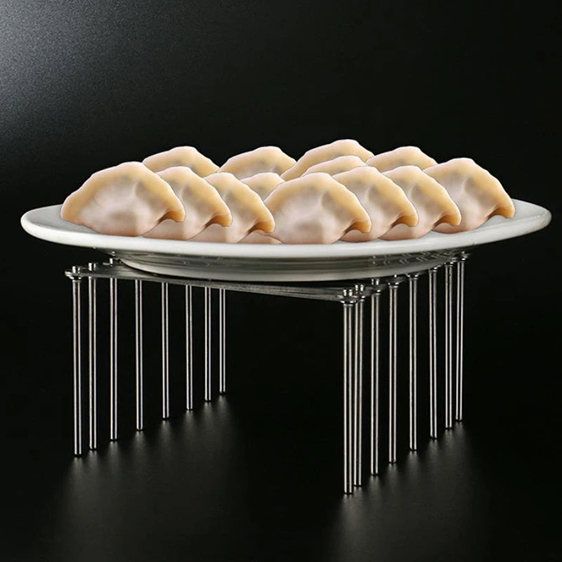 Pot Lid Rack Pan Organizer Retractable Foldable Stainless Steel Plate Qme