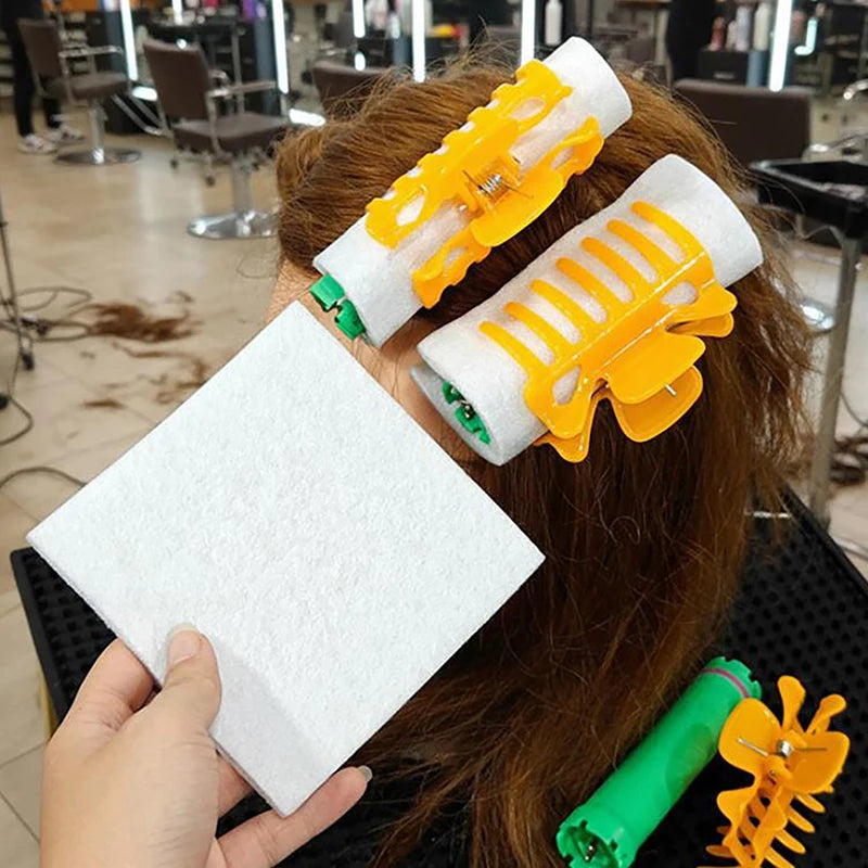 14 Salon Hair Perming Cotton Pad Barber Perm Rod Patch Curl Wave Qme