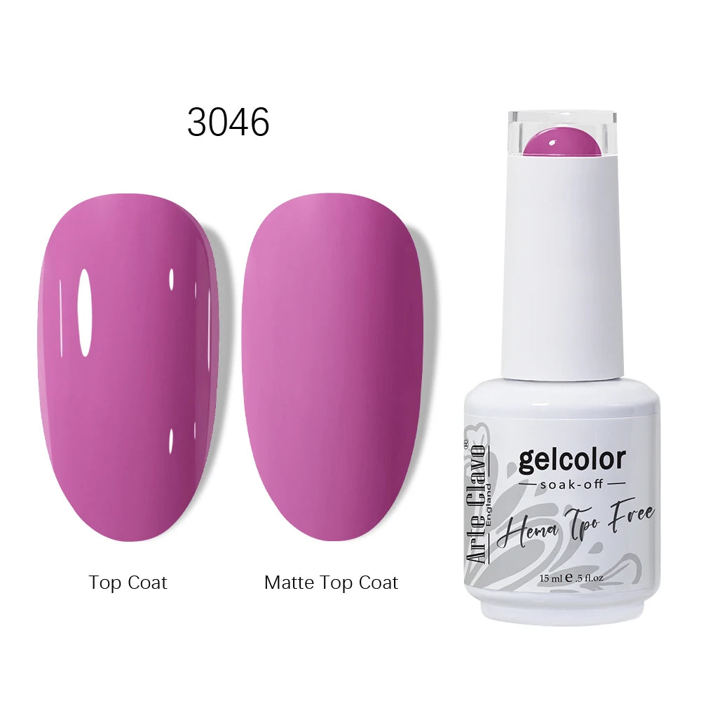 Arte Clavo HEMA TPO Gel Nail Polish Pink Series Semi Permanent Soak