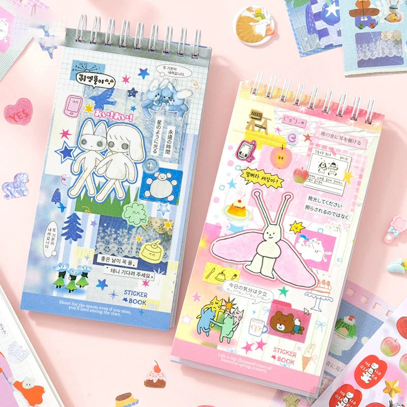 20 Sheets INS Hand Account Stickers Scrapbooking Kawaii Stationery Qme