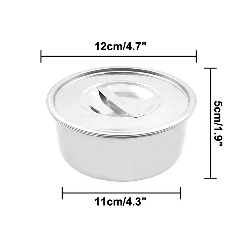 Stainless Steel Steamed Egg Bowl Ramen Rice Fruit Salad Stew Bowls Qme