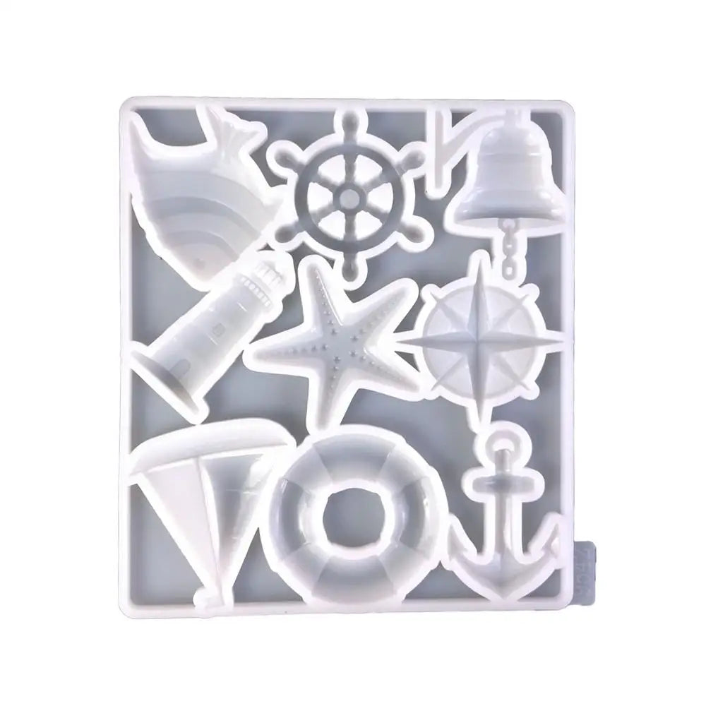 Silicone Molds Epoxy Resin Mold Marine Pendant Key Ring Sea Element Qme White China Mainland