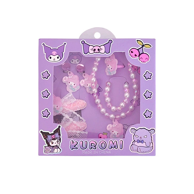 Hello Kitty Kuromi Cartoon-style Sweet Jewelry Student-style Qme