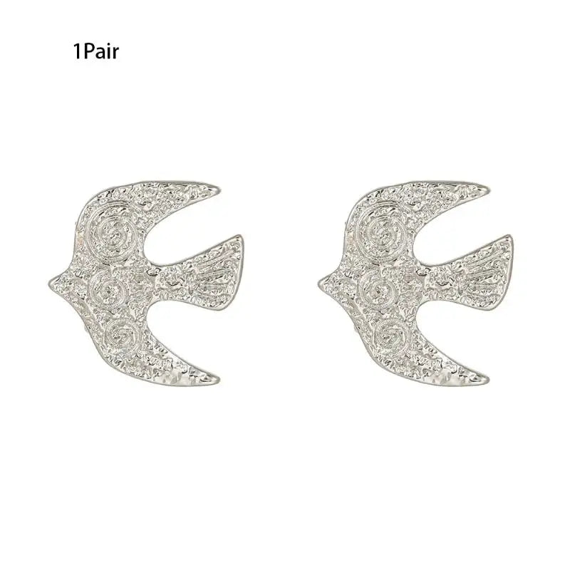Trendy DIY Snowflake Bird Headphone Accessories Removable Buckle Qme bird Silver