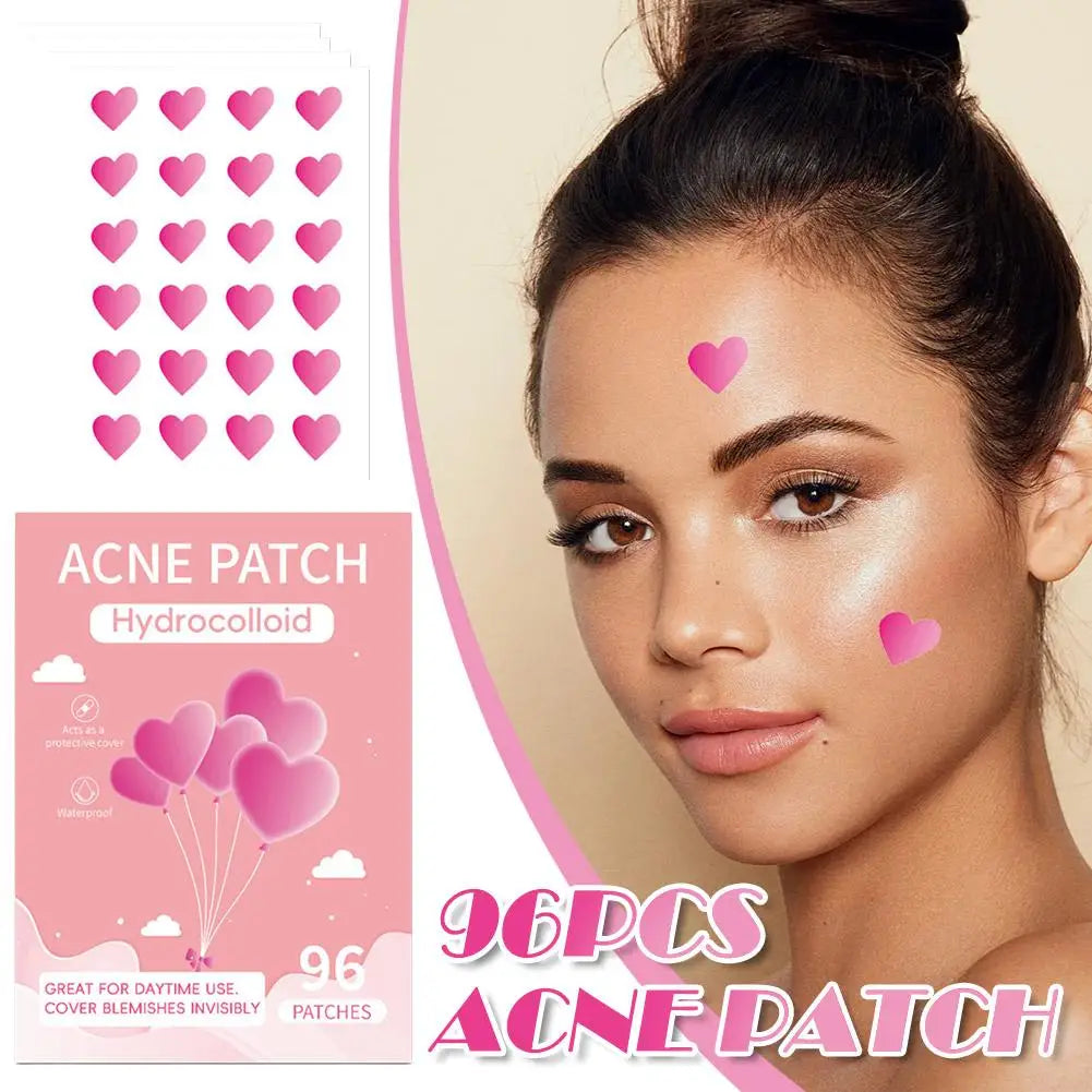 96Pcs Acne Patch Repair Acne Cleansing Invisible Breathable Waterproof Acne Cleansing Concealer Fade Clean Qme