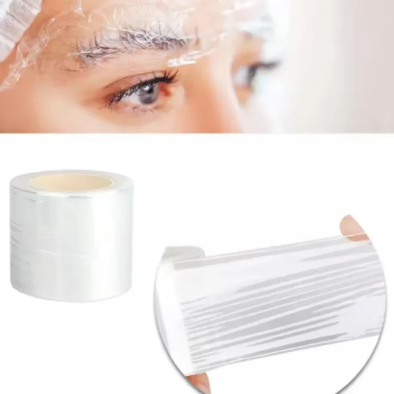 Plastic Cover Wrap Film For Eyelash Plant Eyebrow Tattoo, Disposable Plastic Wrap For Permanent Make Up Tattoo Clear Wrap Qme