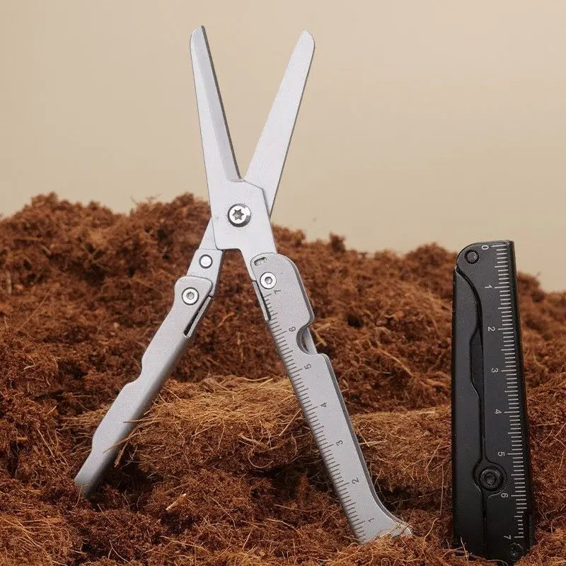 Outdoor Portable Folding Stainless Steel Multifunctional Scissors Qme