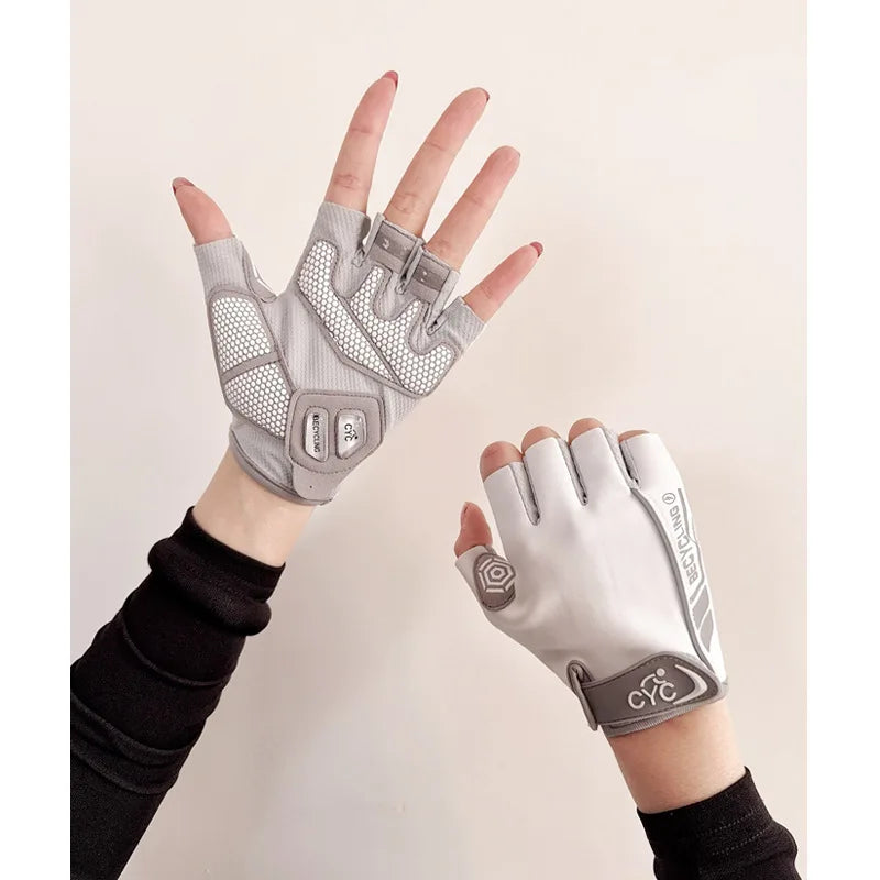Women's Fitness Gloves Crossfit Barbell Workout Cycling Thin Qme black XS（old）