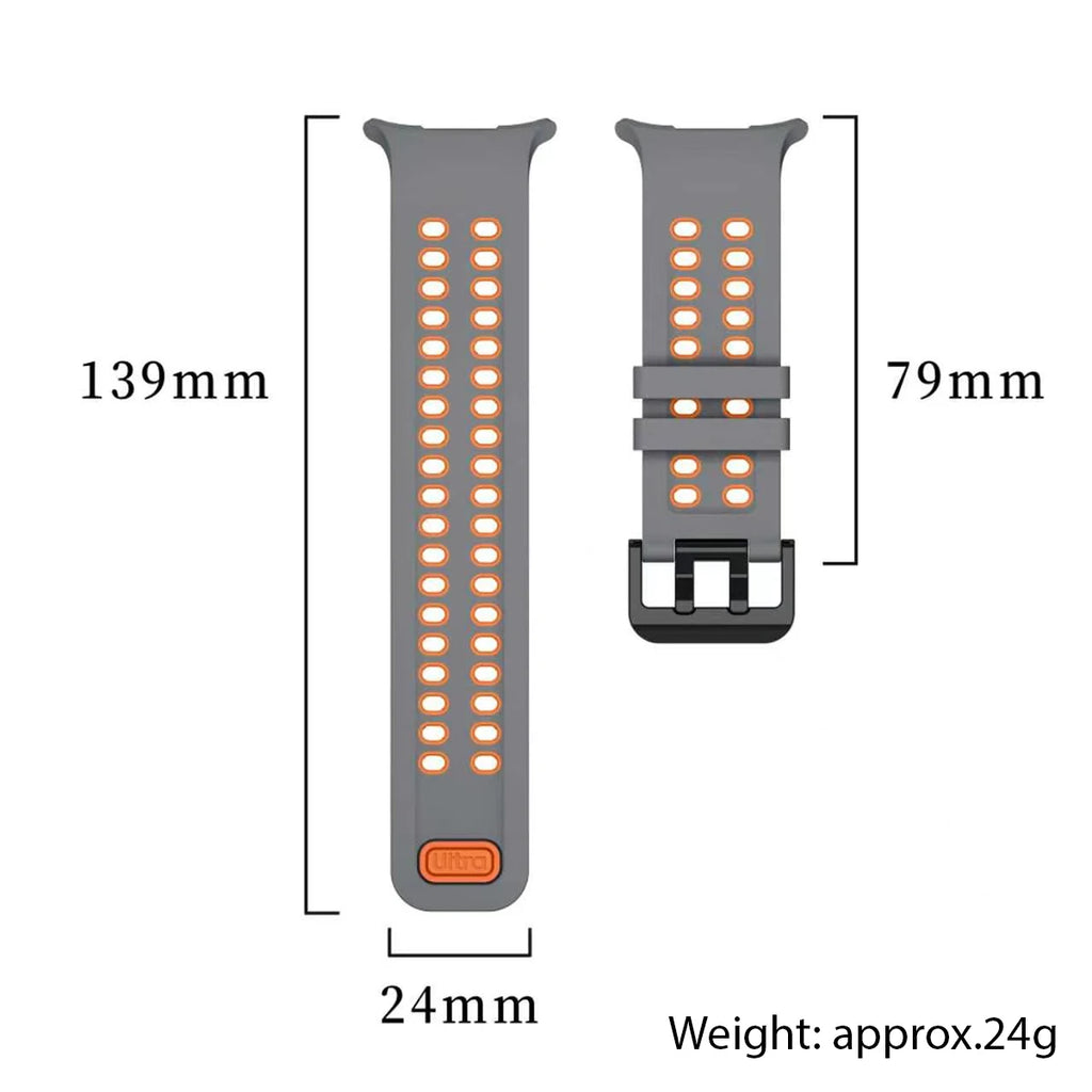 Silicone Band for Samsung Galaxy Ultra/Ultra 2 47mm Sport Breathable WristStrap for Galaxy Watch Ultra2026 Watchband Accessories Qme