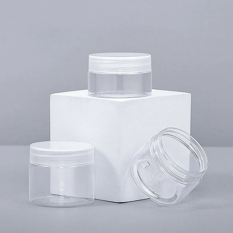 Travel Face Cream Jar Empty Plastic Cosmetic Makeup Bottle Qme