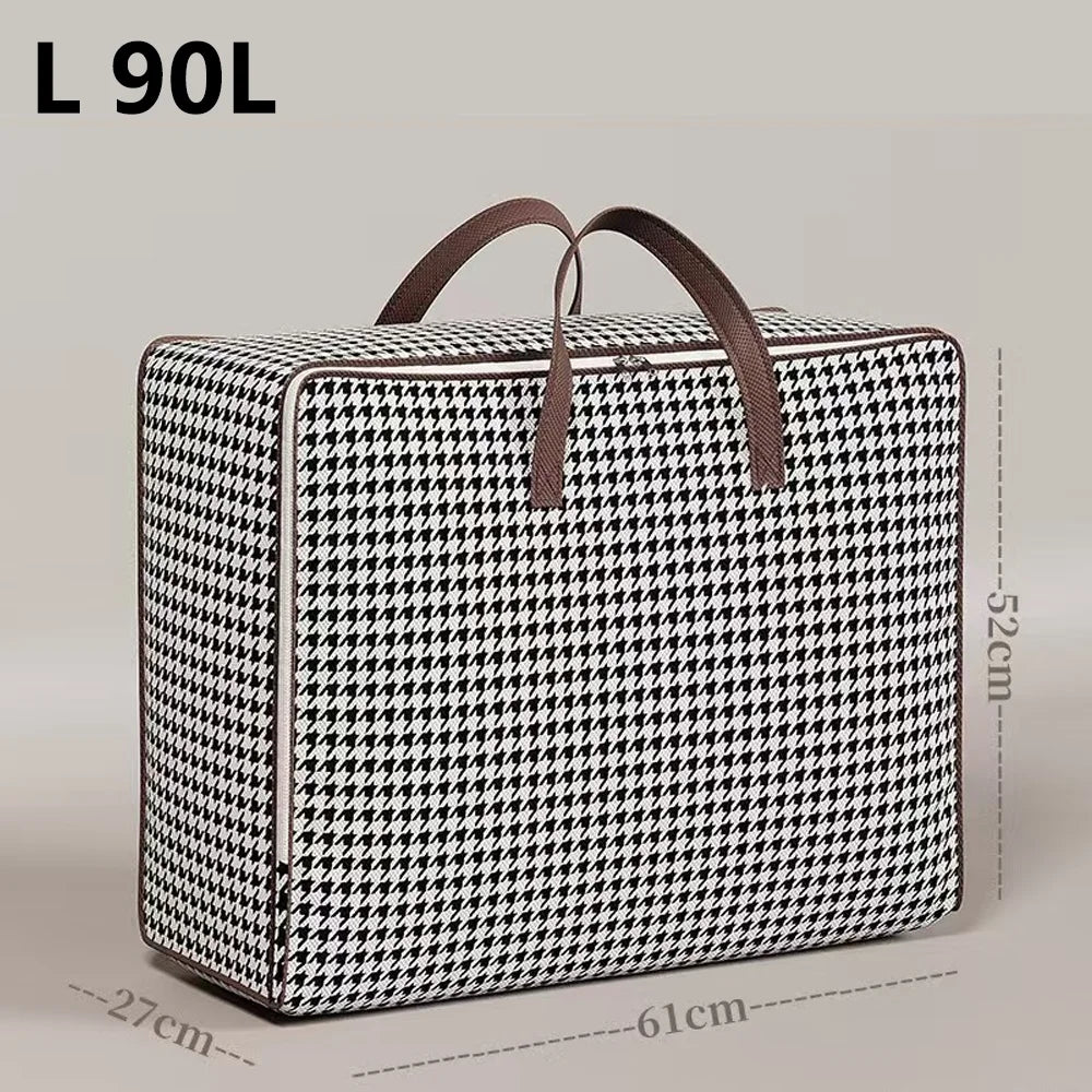 Waterproof Moisture-Proof Large Capacity Moving Bag Student Travel Luggage Organizer Home Storage Sack for Clothes & Blankets Qme L 90L
