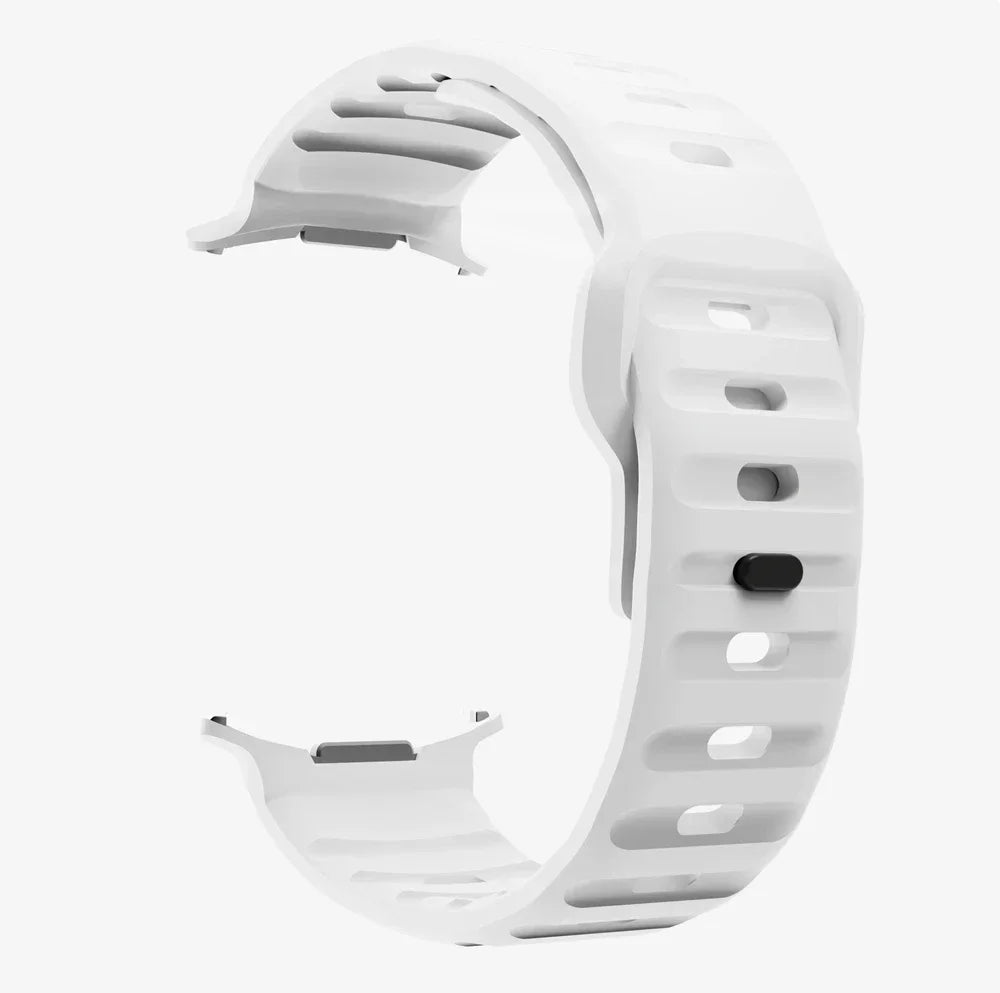 No Gaps Silicone Sport Strap For Samsung Galaxy Watch Ultra 47mm Band For Watch Ultra Replacement Bracelet Watchband Qme White watch 7 ultra 47mm
