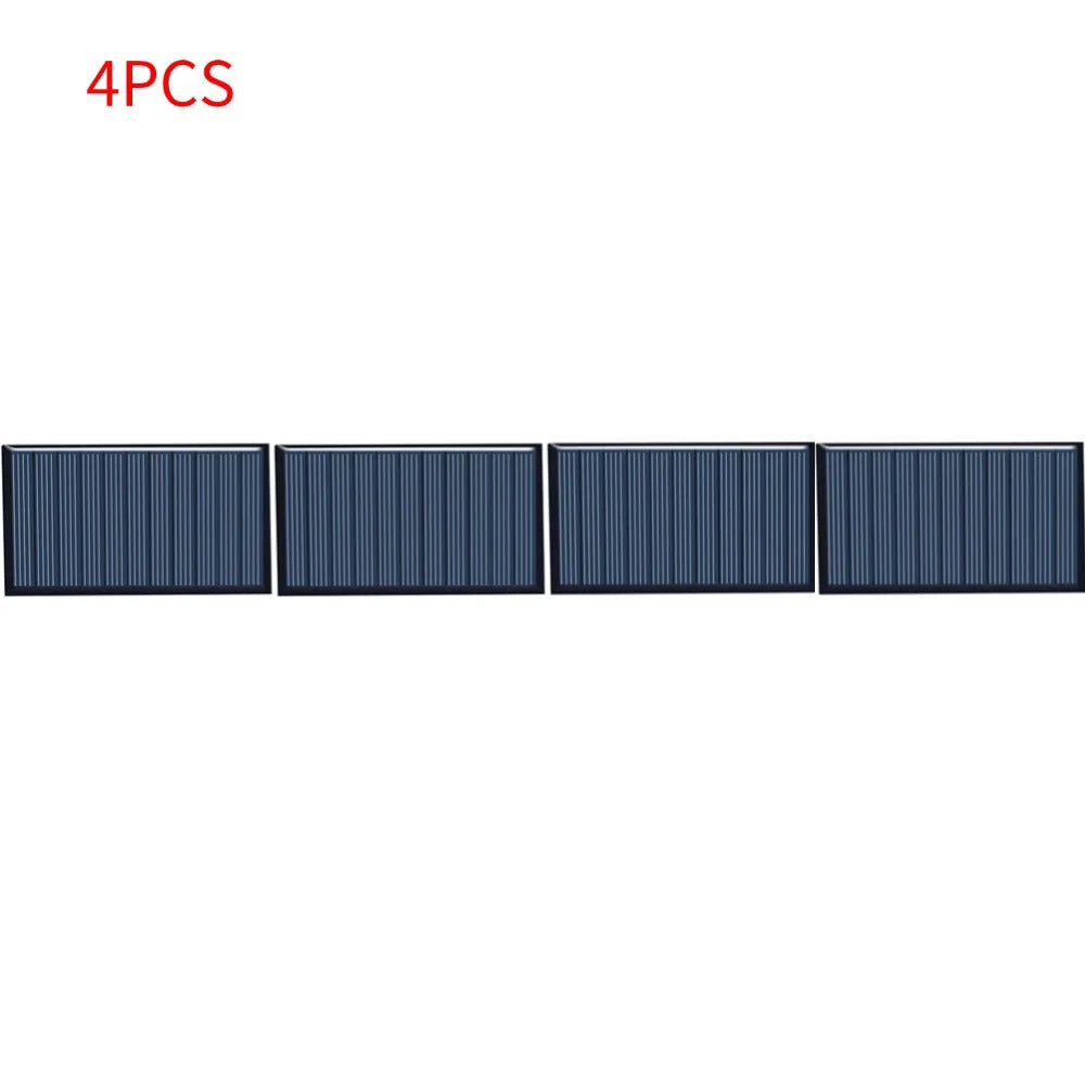 80x45mm 5V 75mA Zonnepaneel Drop Lijmraad DIY Zonne-Silicium Panelen Raad Polykristalline Tuin Licht Macht Accessoires Qme 4pcs