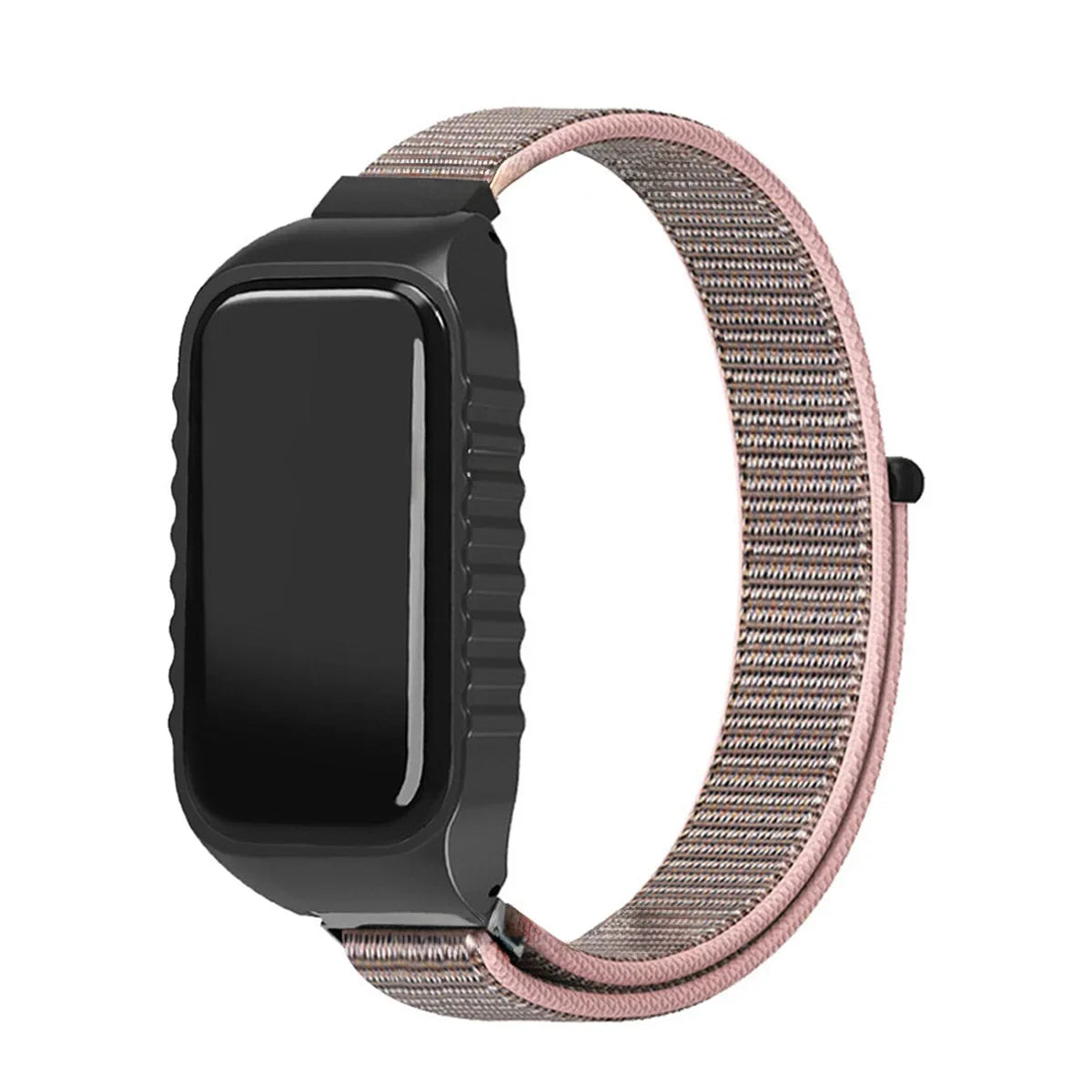 For Xiaomi Smart Band 8 Active Strap Nylon Loop Wristband Bracelet For Mi Band 8 Active Smart Watch Band Correa Belt Accessories Qme Pink Redmi Band 2