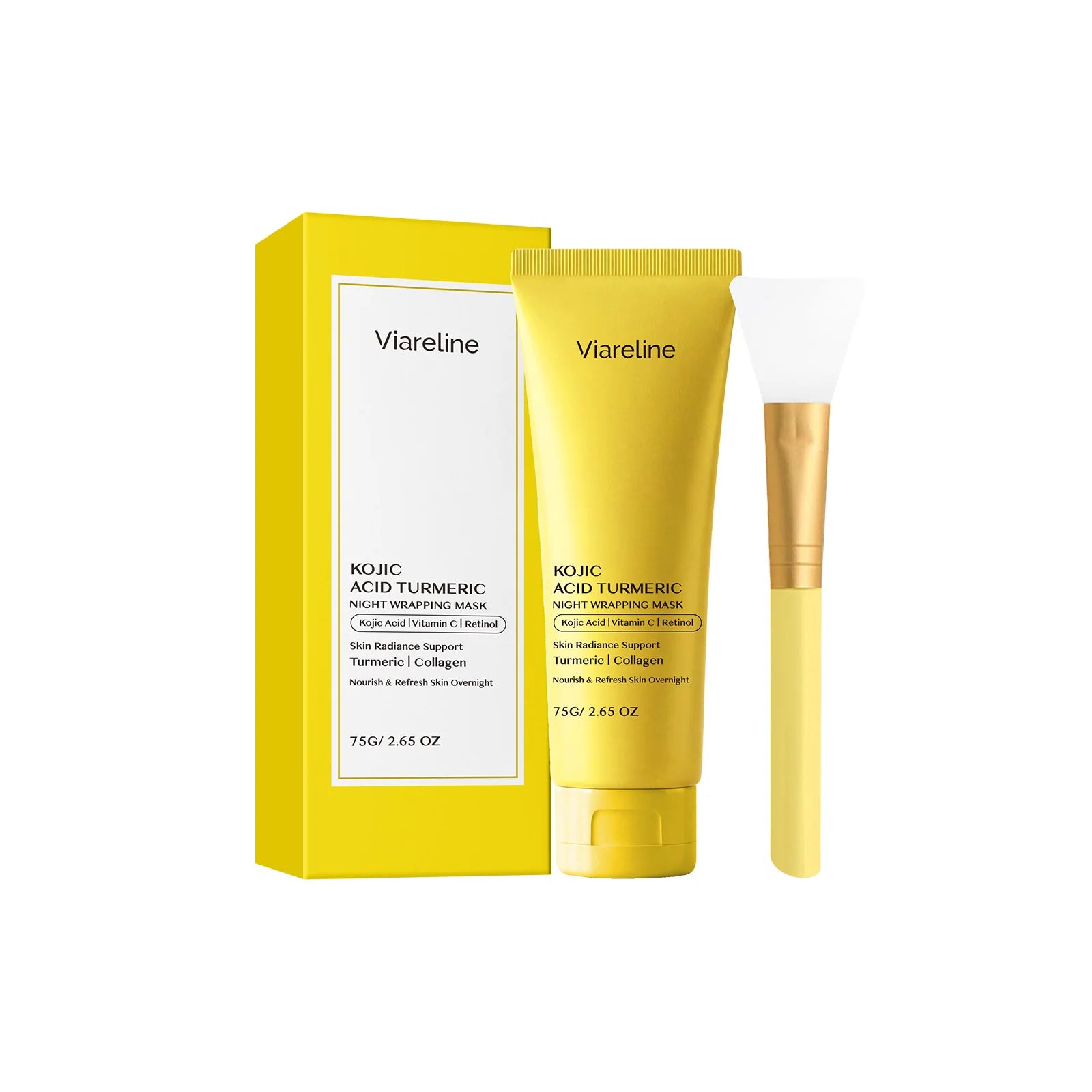 Viareline Peel Off Mask Firm Skin Deep Cleansing Blackheads Removal Qme 75g Boxed