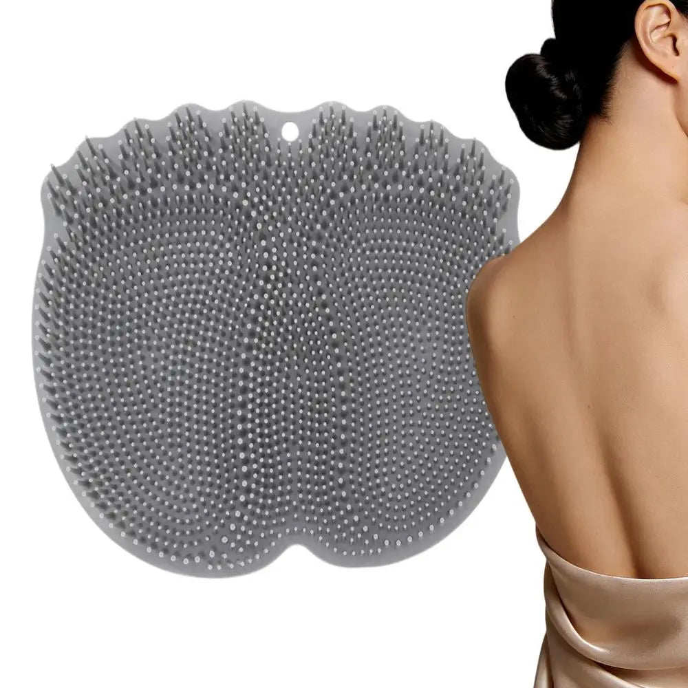 Shower Foot Scrubber Mat Soft Bristles Body Cleaning Massage Shower Foot Back Scrubber For Women Men Kids Elderly Home Bathroom Qme Red China Mainland