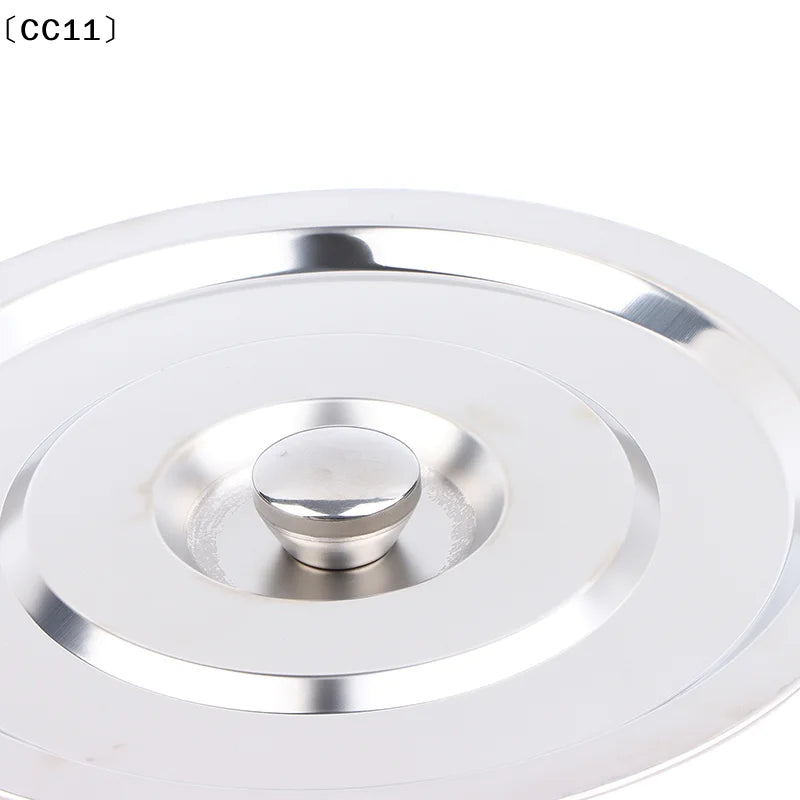28 30 Silver Round Pot Lid Kitchen Thicken Stainless Steel Saucepan Qme