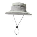 Sweet Color Blocking Sun Protection Bucket Hat Adjustable Visor Sunscreen Fisherman Hat Quick Drying Korean Style Sun Hat Hiking Qme Grey