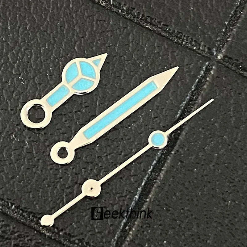 Watch Hands Blue Luminous Hands for NH35 NH36 Movement Watch Accessories Three-Hands Customized 904L VS Clean Japan Watches Qme SU