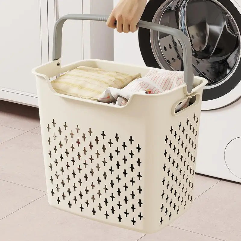 Household Laundry Basket Bedroom Bathroom Storage Large Capacity Qme