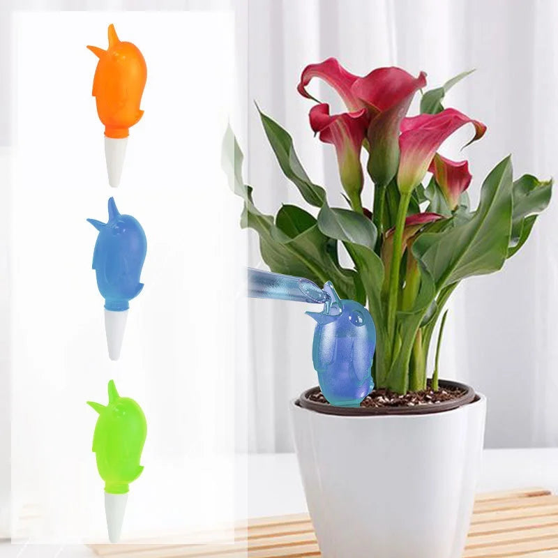 1Pcs Automatic Watering Device Lazy Self-Water Drip Irrigation Indoor Flower Plant Spike Dripper Garden Watering Tools Cute Bird Qme