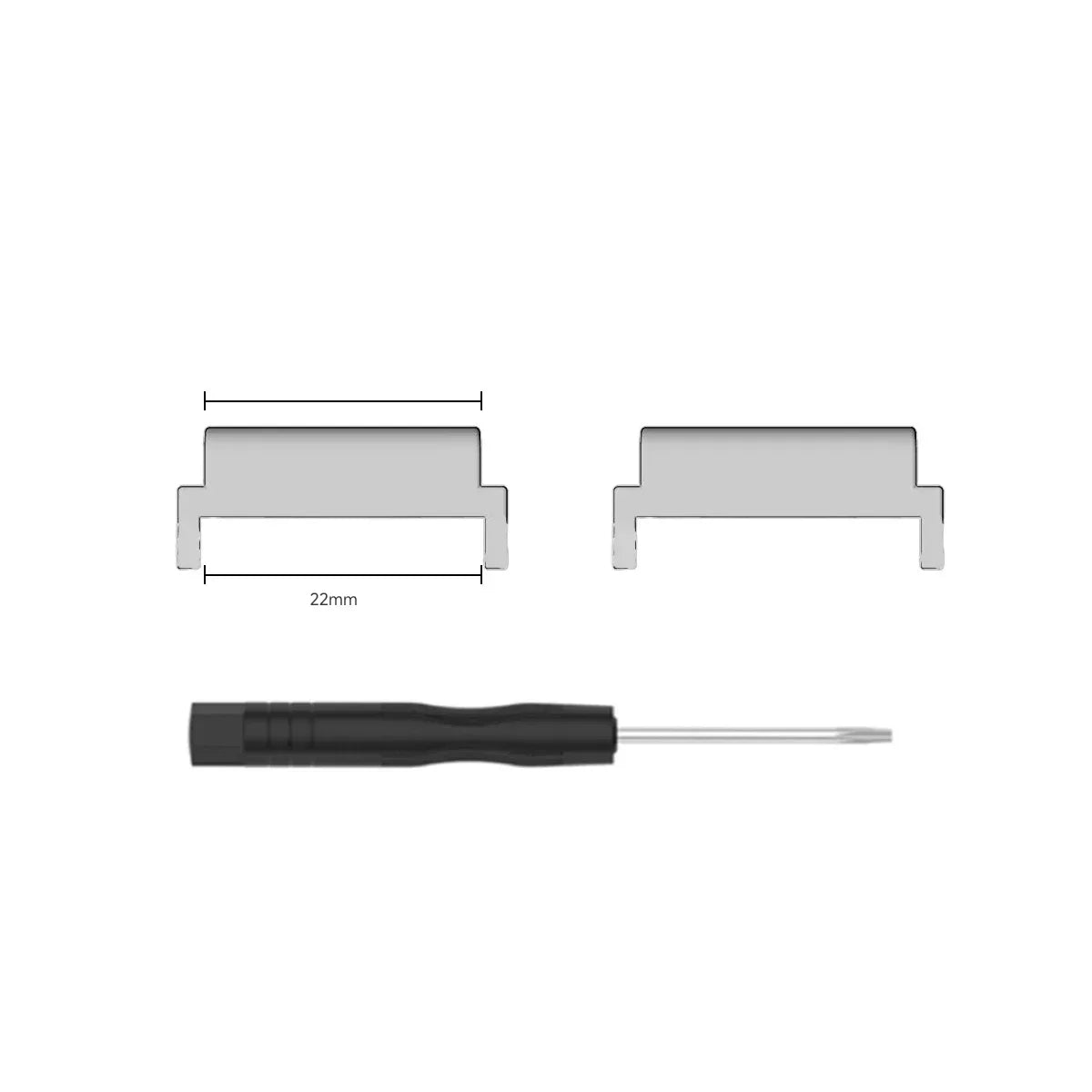 Metal Connector with Tool For Amazfit T-Rex 3 Screw Rod Watch Strap Adapter for T-Rex /T-Rex Pro/T Rex 2 Smartwatch Accessories Qme For T Rex2 Ultra-S