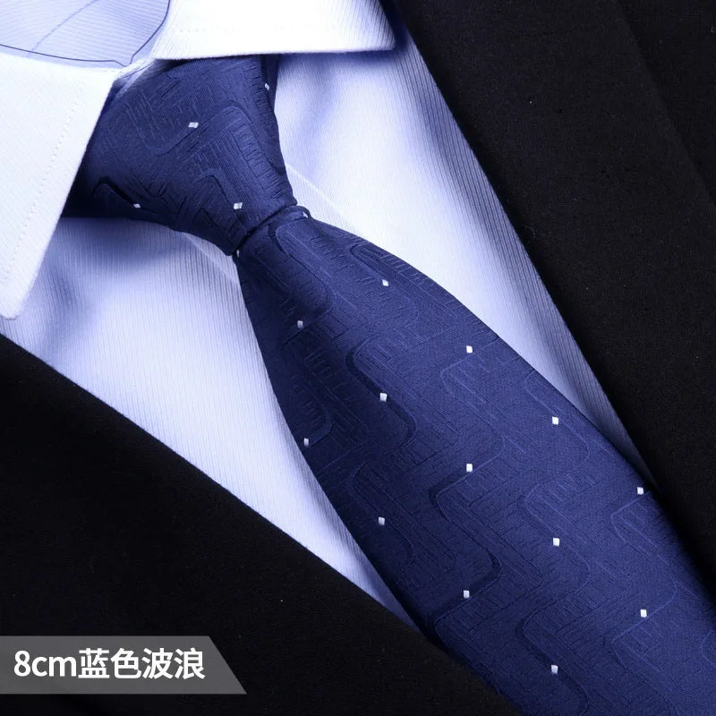 Men Jacquard Tie Dot Stripe Necktie Accessories Daily Wear Shirt Suit Qme cl-9 China Mainland