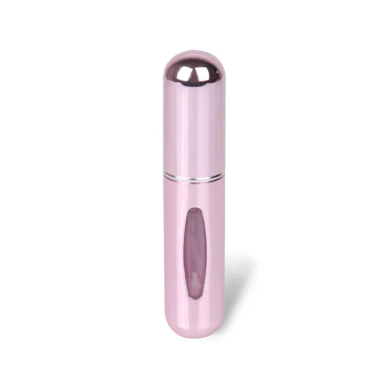 5ml Portable Perfume Travel Spray Bottle Atomizer Refillable Bottom Filled Empty Perfume Sprayer Cosmetic Containers Atomizer Qme 5ml-Bright Pink