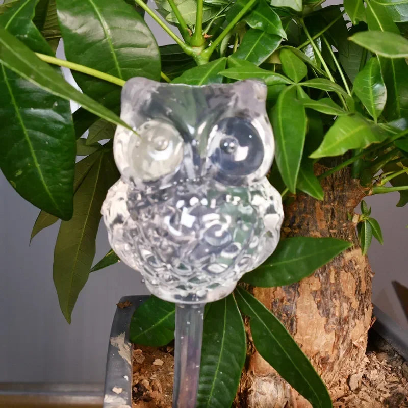 Cute Animal Shape Automatic Drip Irrigation System Plant Watering Qme owl
