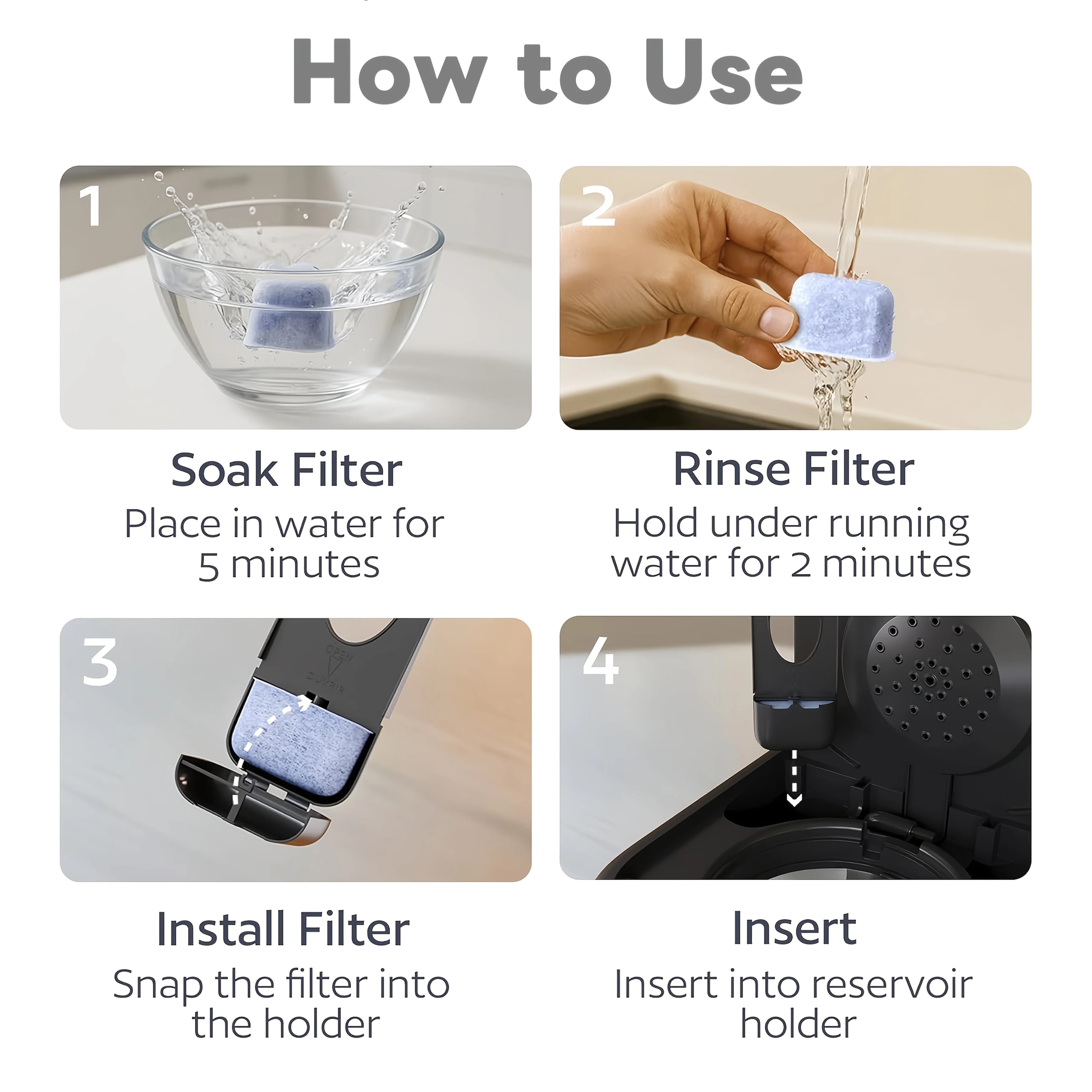 Coffee Filter Reusable Compatible Cuisinart Makers 12-14cup Charcoal Qme