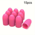 Silicone Finger Guards for Crafting, Guitar Playing, Anti-Slip Finger Protectors Qme 15pcs