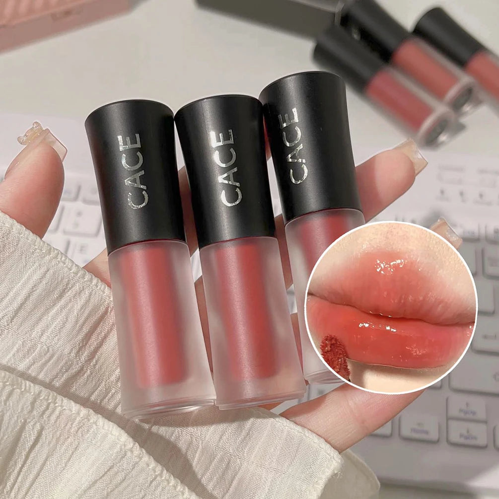 Jelly Lip Gloss Long-Lasting Sexy Red Lip Glaze Colored Moisturizing Lipstick Mirror Water Lip Tint Korean Beauty Lips Makeup Qme
