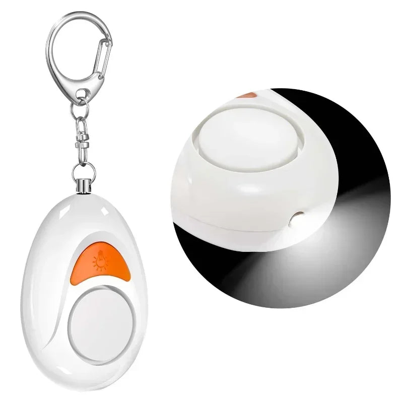 1pcs 125db Self Defense Emergency Alarm Keychains Personal Protection Alarm Safety Security Anti-Attack Loud Alarm For Girl Qme