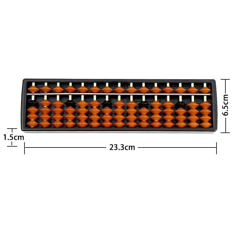 Portable Chinese 15 Digits Column Abacus Arithmetic Soroban Qme