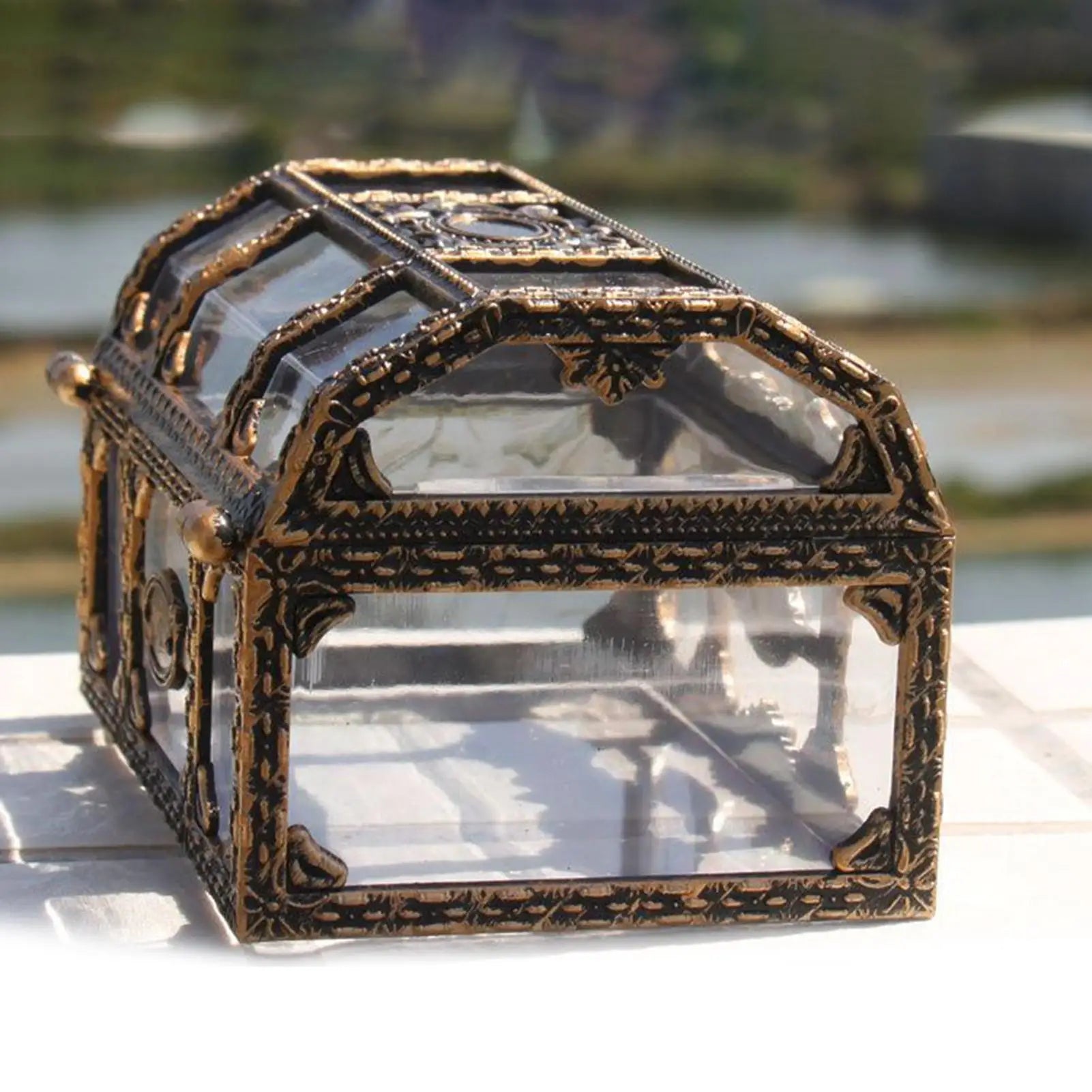 Treasure Box Toys Small Portable Transparent Multifunctional Container Kids Pool Toys for Summer Party Beach Outdoor Play Easter Qme