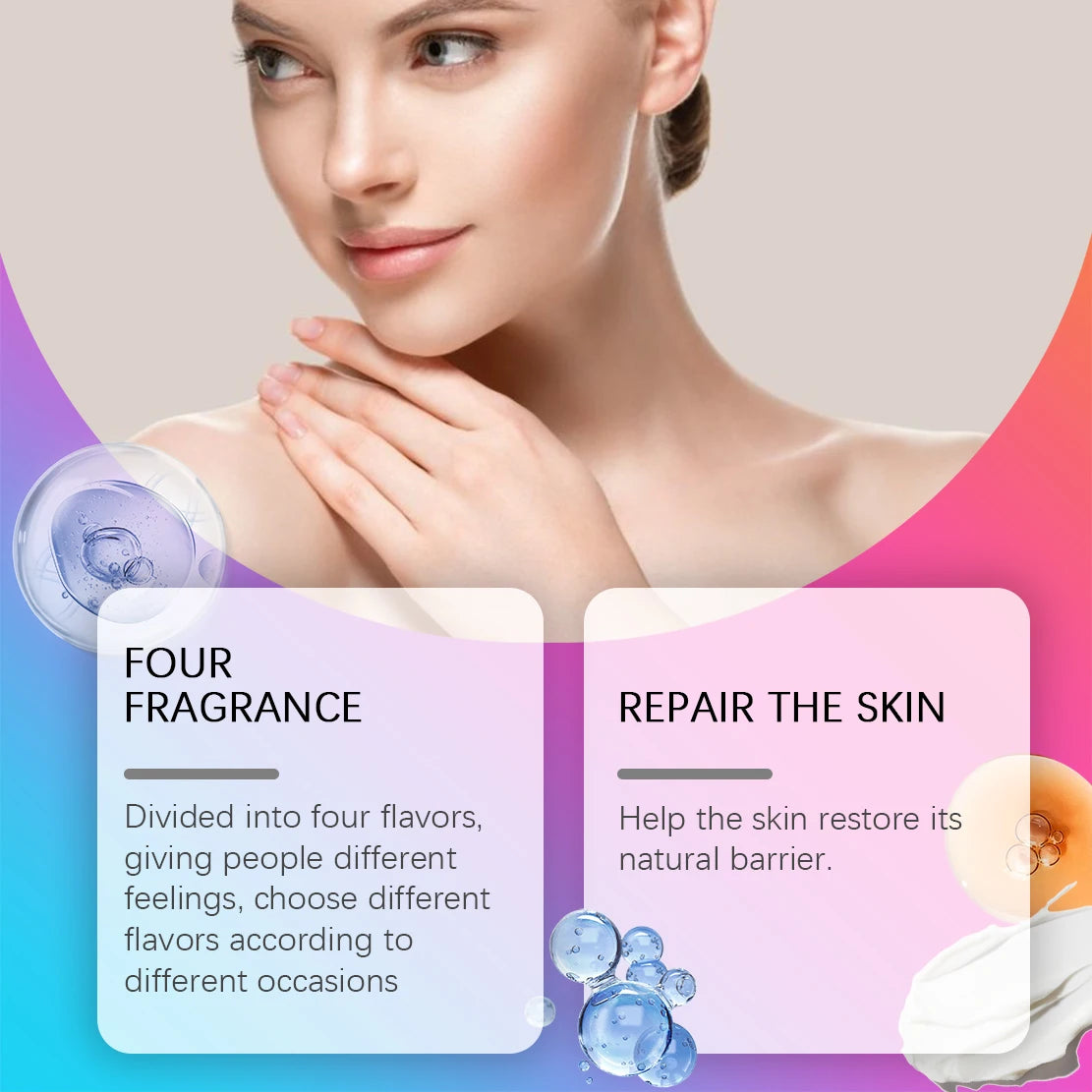 Christmas Scented Body Care Set Moisturizing Fragrance Body Spray & Lotion Long Lasting Fragrance Smoothing Body Repairing Dry Qme
