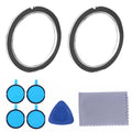 2Pcs Anti-Scratch Lens Protector PC Protective Cover Camera Lens Protection Cover for Tesla Model Y Juniper/Model YL 25-26 Qme black