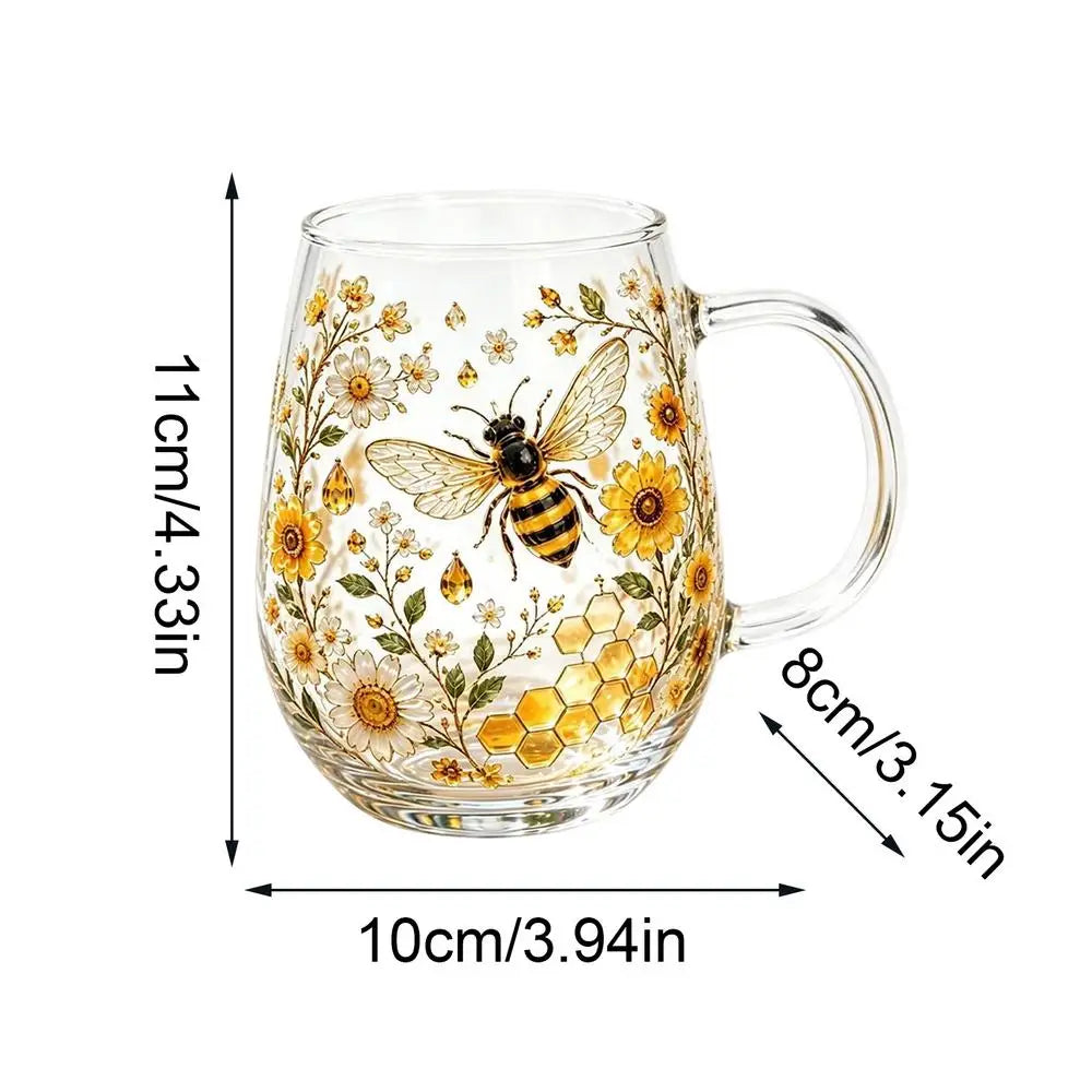 Flower Coffee Mug Decorative Vintage Hummingbird Wildflower Drinkware Qme PURPLE China Mainland