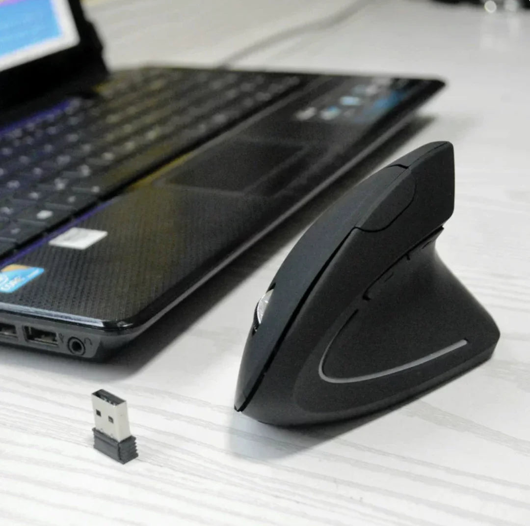 Spot Charging Vertical Wireless Mouse Cross-Border Ergonomic Luminous Dual-Mode Silent Photoelectric Bluetooth Mouse Wholesale Qme