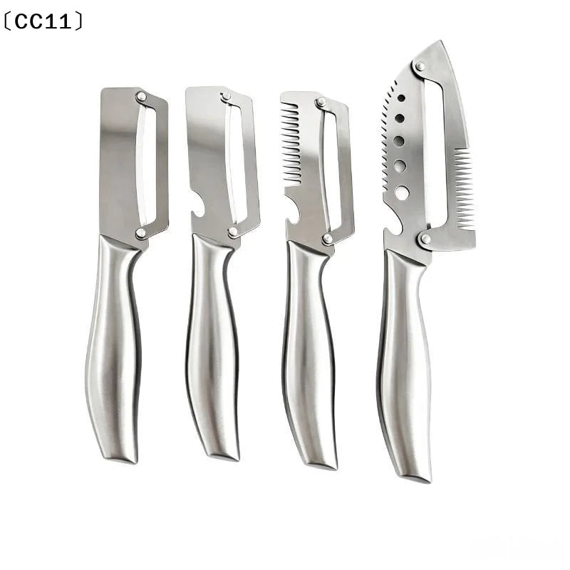 Multi-function Vegetable Peeler Kitchen Stainless Steel Handle Bottle Qme