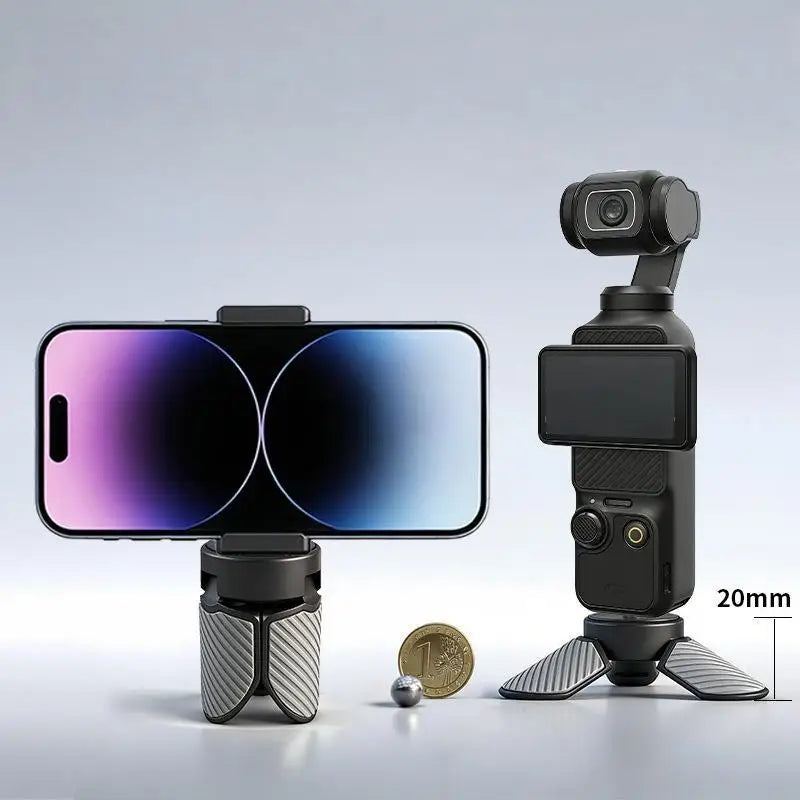 Mini Protable Tripod Osmo Pocket 4 3 Action 6 Camera 1 4'' Screw Qme